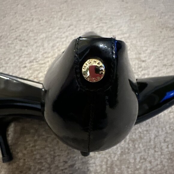 MICHAEL KORS Black Patent Leather Pumps Stiletto Heels - Picture 9 of 11